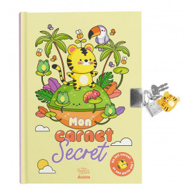 Mon carnet secret - porte-clé tigre - Dès 6 ans