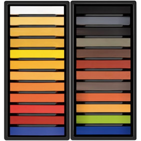Boite de 24 bâtons de pastels souple - Milan art