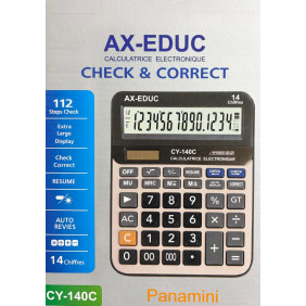 Calculatrice ax-educ 14 chiffres CY-140C