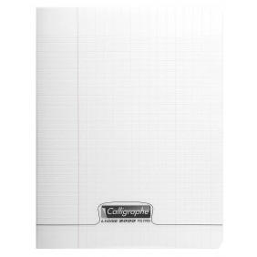 Calligraphe 18119C Cahier agrafé 17x22cm 60p grands carreaux Incolore