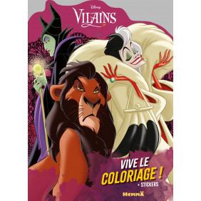 Disney Vilains - Vive le coloriage ! - Dès 3 ans