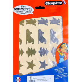 Gommettes décoration métallisées