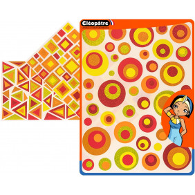 133 Gommettes holographiques rouge