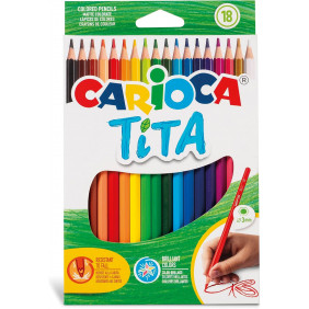 Crayon de couleurs TITA BOITE de 18 pièces