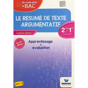 Résumé de texte argumentatif 2nde / 1ère - Vallesse