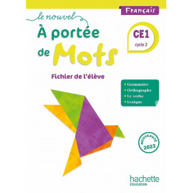 Le nouvel À portée de mots CE1 - Fichier élève - Ed. 2023