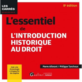 L'essentiel de l'introduction historique au droit 8e édition