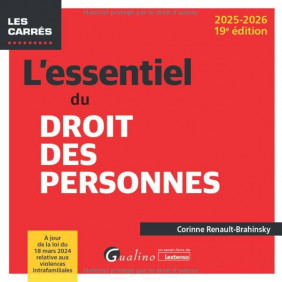 L'essentiel du droit des personnes