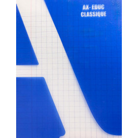 Cahier pique 17*22 .96P bleu 90G polypro