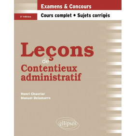 Leçons de Contentieux administratif