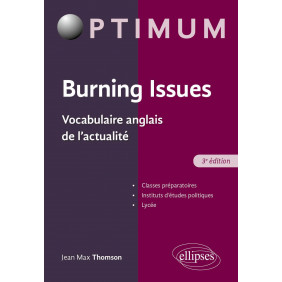 Burning Issues - Vocabulaire anglais de l'actualité