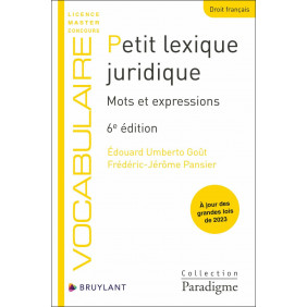 Petit lexique juridique - Mots et expressions