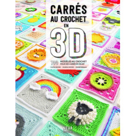 Carrés au crochet en 3D