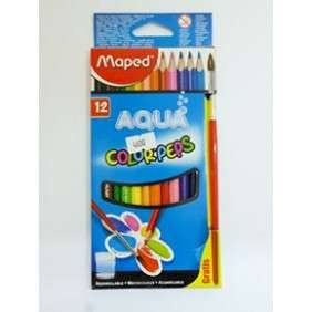 CRAYON DE COULEUR AQUARELLABLE BOITE 12