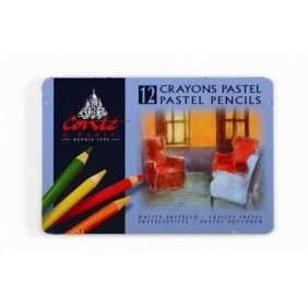 CRAYON PASTEL BOITE METAL CONTE