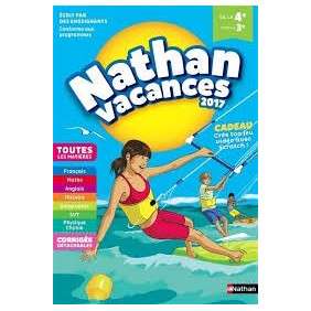 CAHIER DE VACANCES 2017 TOUT EN UN 4E VERS 3E