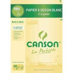 POCHETTE DESSIN C A GRAIN 180GR A3