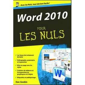 WORD 2010 POCHE POUR LES NULS