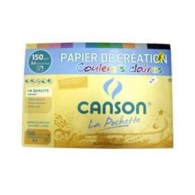 POCHETTE 12 FEUILLE DESSIN CANSON 12F A4 CREATION CLAIRES 150G