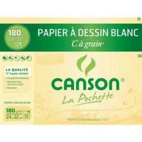 "POCHETTE DESSIN C A GRAIN 180GR 24*32    "