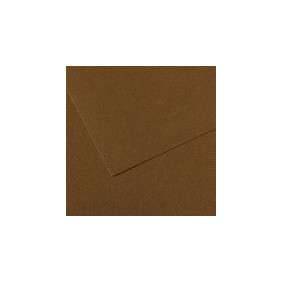 FEUILLE MI TEINTE MARRON DESSIN 160G 50*65