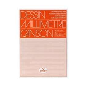 CANSON - PAPIER MILLIMETRE, 650X500 MM, 100 G M2, COULEUR: MARRON FONCE, CONTENU: 50 FEUILLES