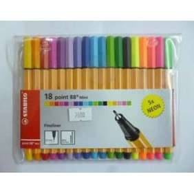 FEUTRE PTE FINE HI-FI STABILO FORMAT POINT MINI (88) 13+5 NEON POCHETTE