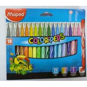 FEUTRE COLOR PEPS JUNGLE BOITE 18