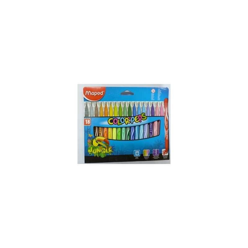 FEUTRE COLOR PEPS JUNGLE BOITE 18 FEUTRE COLOR PEPS JUNGLE BOITE 18