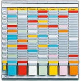 PLANNING HEBDOMADAIRE 20 FENTES GRIS