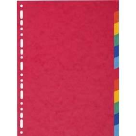 EXACOMPTA 1412E INTERCALAIRE A4 CARTE LUSTREE 12 POSITIONS