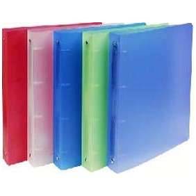 CLASSEUR A4 POLYPRO 4 ANNEAUX 40MM XXL ASSORTI