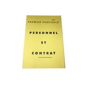 REGISTRE EMPLOYEUR 1ER FASCICULE