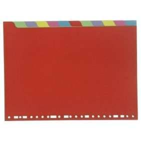 Exacompta JEU D'INTERCALAIRES 12POSITIONS A4 CARTE LUSTREE