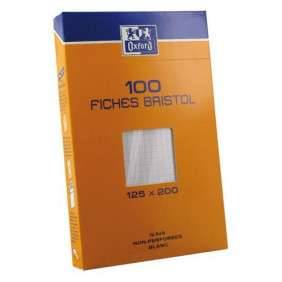 FICHE BRISTOL BLANC 125*200 QUADRILLAGE 5