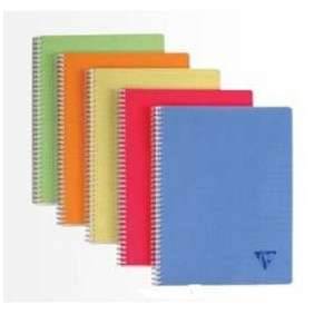 CAHIER SPIRAL A4 180P  5*5 SEYES  POLYPRO