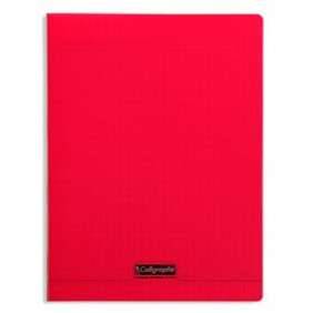 CALLIGRAPHE LOT DE 10 CAHIERS PIQUE POLYPRO 17X22 CM 48 P SEYES 90G ROUGE
