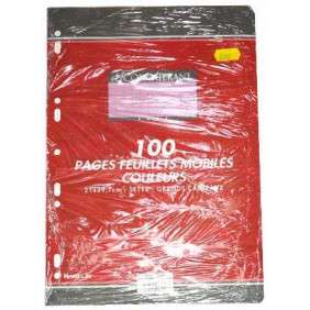 FEUILLE MOBILE A-P A4 ROSE 70GRS  PAQUET 50 SEYES