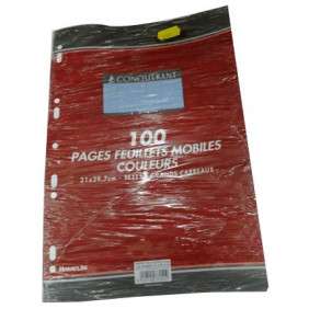 FEUILLE MOBILE A-P A4 BLEU 70GRS  PAQUET 50 SEYES