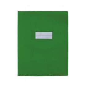 PROTEGE CAHIER 17*22 VERT FONCE