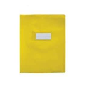 PROTEGE CAHIER 17*22 JAUNE