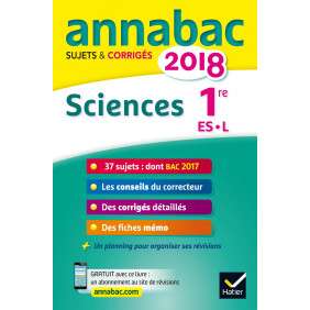 ANNALES ANNABAC 2018 SCIENCES 1RE ES, L