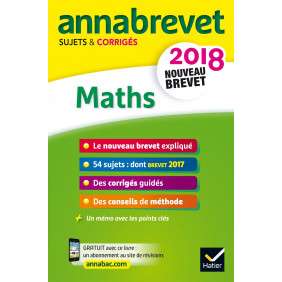 ANNALES ANNABREVET 2018 MATHS