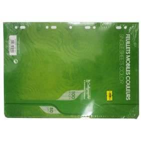 FEUILLE MOBILE A4 80GRS 100PAGES SEYES VERT PAQUET 50 S-FILM