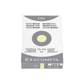FICHE BRISTOL JAUNE 100*150 Q5*5 ETUI 100