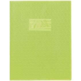 PROTEGE CAHIER 17*22 VERT CLAIR