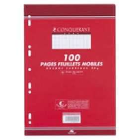 FEUILLE MOBILE A-P 17*22 BLEU PAQUET 50 SEYES
