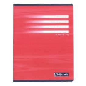 CAHIER PIQUE 17*22 96P SEYES NF12 70Grs