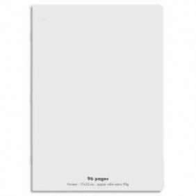 CAHIER PIQURES POLYPROPYLENE 17*22 SEYES GRIS