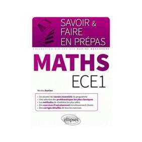 MATHS ECE1 UN RESUME DES SAVOIRS ESSENTIELS DU PROGRAMME